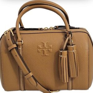 Tory Burch Brown Leather Satchel